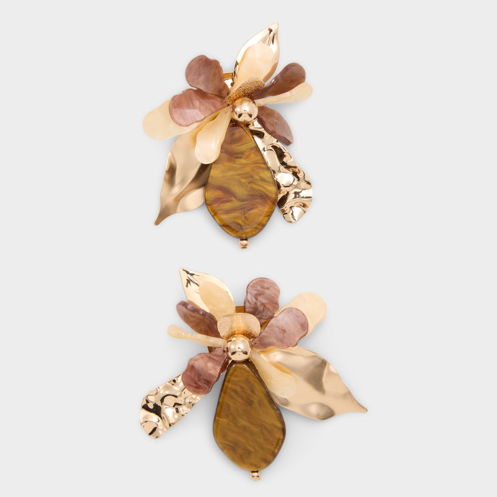 Paolla in Light Brown - Statement earrings