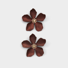 Maflorra in Brown - Statement earrings