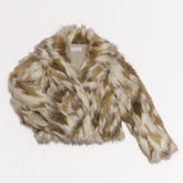 Alpenglow in Ice - Faux fur jacket