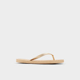 Aloomba Gold Women's Flats - Flip flop