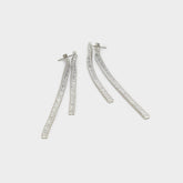 Svetna Silver/Clear Multi Women's Earrings - Drop earrings