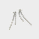 Svetna Silver/Clear Multi Women's Earrings - Drop earrings