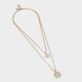 Naewin Gold/Clear Multi Women's Necklaces - Layered necklace