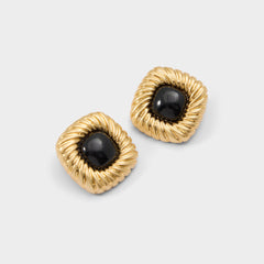 Myrage in Black Gold Multi - Statement earrings