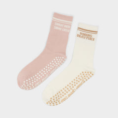 Pilatesclub in Light Pink - Pilates socks