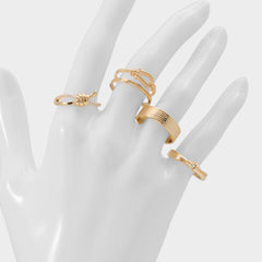 Knotta in Gold Clear Multi - Multi finger rings