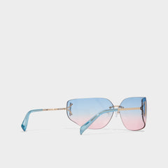 Pigowenx Light Blue Women's Square - Square sunglasses