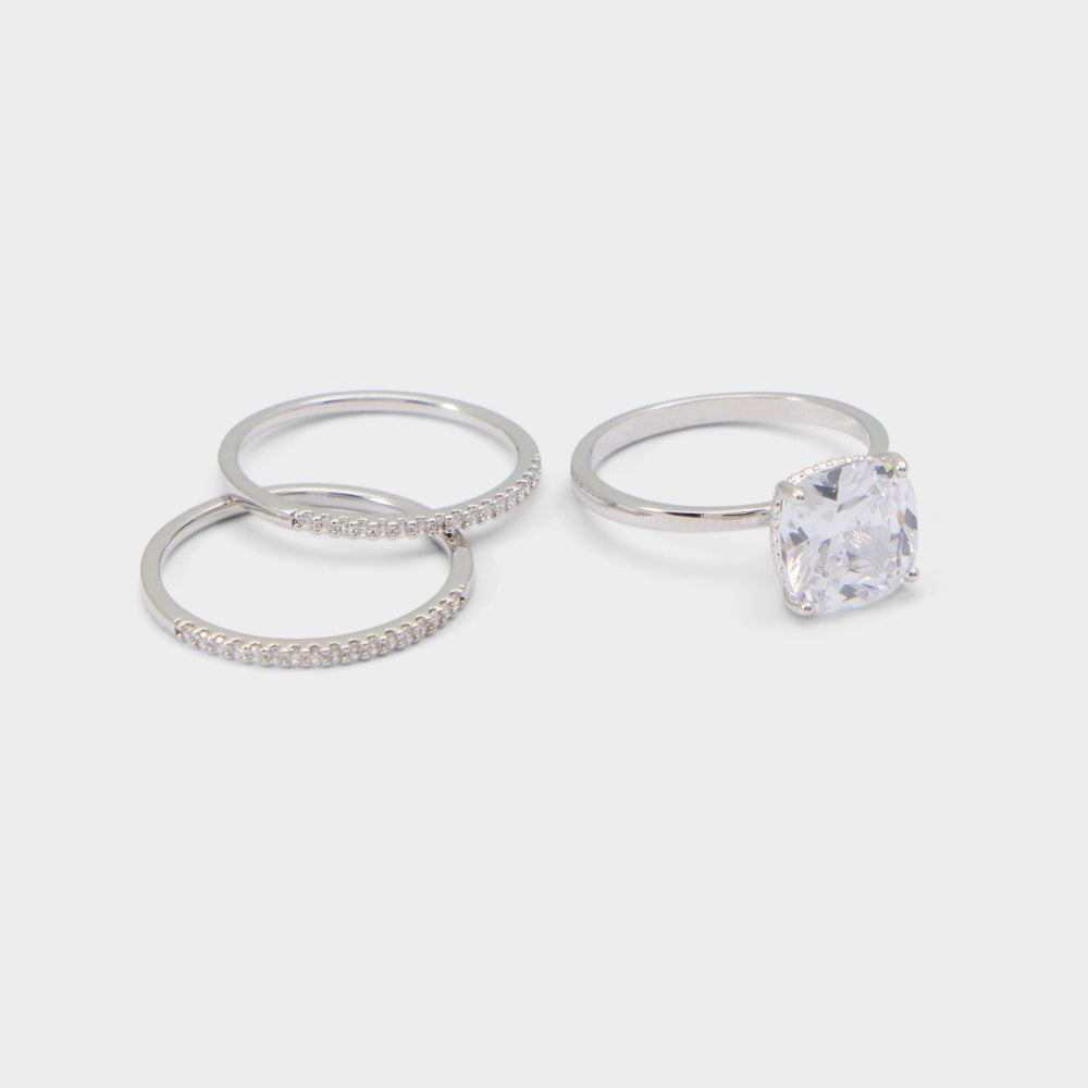 Lothoamas in Silver Clear Multi - Ring