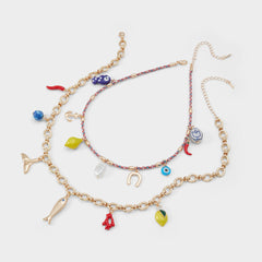 Amalfie Red Women's Necklaces - Charm necklace
