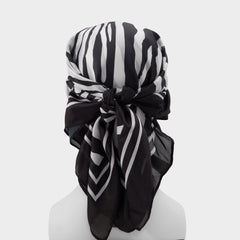 Zebria Black/White Women's Scarves - Scarf