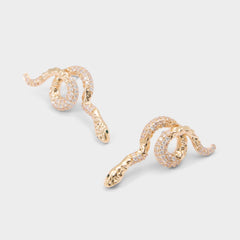 Serpenta in Gold Clear Multi - Chandelier earrings