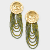 Eyeconic in Green - Chandelier earrings