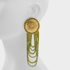 Eyeconic in Green - Chandelier earrings