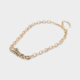 Panthere in Black Gold Multi - Pendant necklace