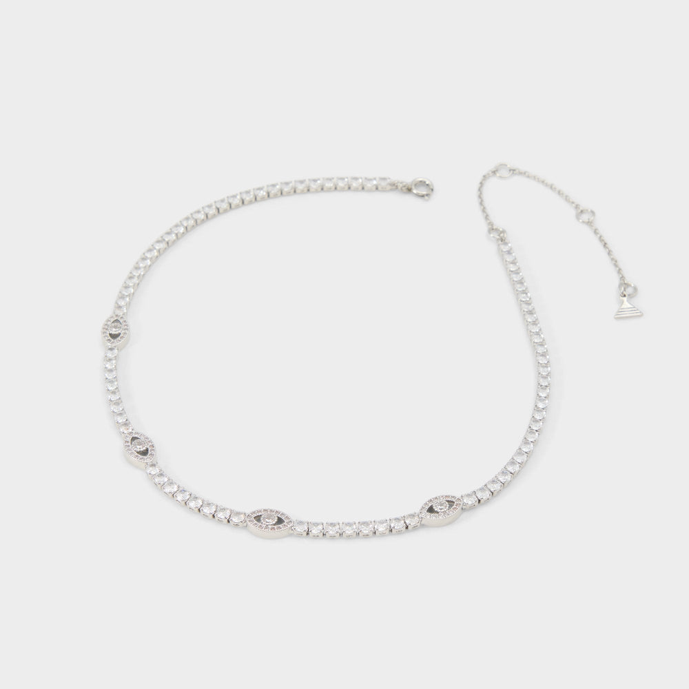 Elbaeraen in Silver Clear Multi - Choker necklace