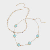 Feelinblue Turquoise Women's Necklaces - Layered necklace