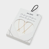 Makeawish Gold/Clear Multi Women's Necklaces - Gift set