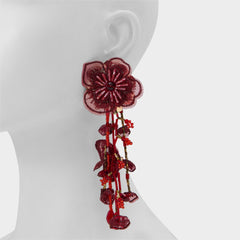 Bloomorra in Bordo - Statement earrings