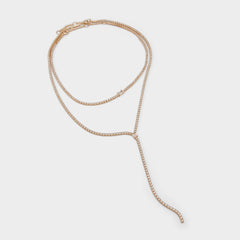 Alata Gold/Clear Multi Women's Cubic Zirconia - Necklace