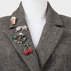 Chillvibes in Red - Decorative brooch