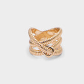 Beltura in Gold Clear Multi - Ring