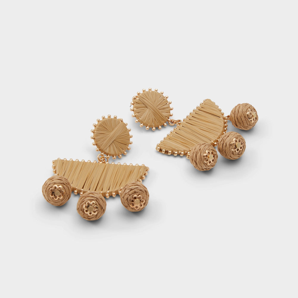 Seven in Light Brown - Chandelier earrings