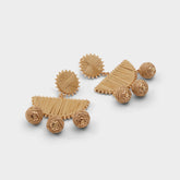 Seven in Light Brown - Chandelier earrings