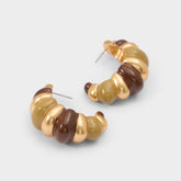 Samarra in Light Brown - Hoop earrings