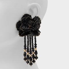 Petalia Black/Gold Multi Women's Earrings - Statement earrings