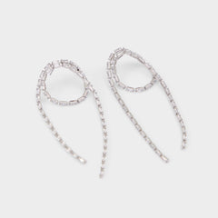 Wude in Silver Clear Multi - Chandelier earrings