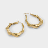 Patroklos Gold Women's Earrings - Hoop earrings