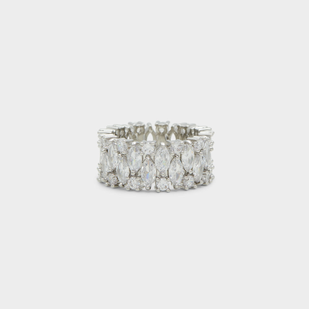 Nikka Silver/Clear Multi Women's Cubic Zirconia - Ring