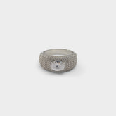 Caredar Silver/Clear Multi Women's Cubic Zirconia - Ring