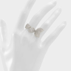 Celenring Silver/Clear Multi Women's Rings - Ring