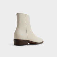 Amur in White Bone - Ankle boot
