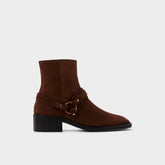 Marcos in Dark Brown - Ankle boot Block heel