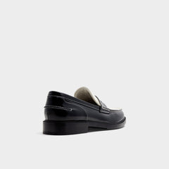 Kieran Black/White Men's Dress Shoes - Loafer