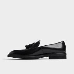 Portos Black Men's Dress Shoes - Loafer