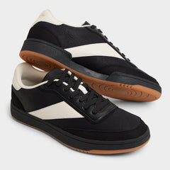 Ashwin in Black - Low top sneaker Cup sole