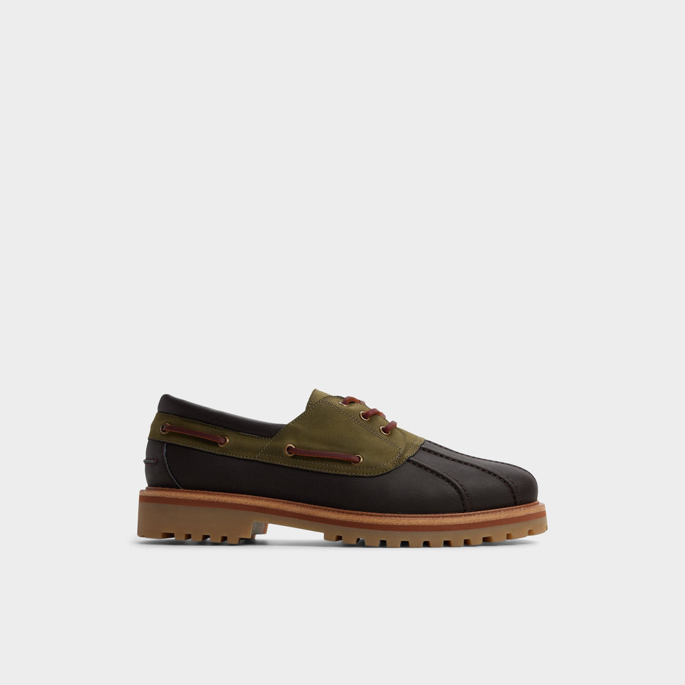 Lug sole Finn in Brown Primary Multi - Boat shoe