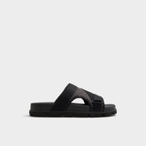 Deniels Open Black Men's Slides - Slide sandal