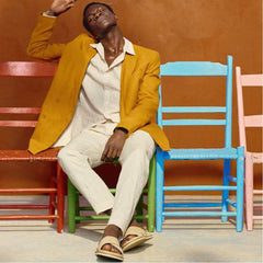 Marrin Beige Men's Slides - Slide sandal