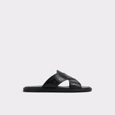 Olino Open Black Men's Slides - Slide sandal