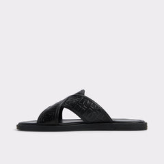 Olino Open Black Men's Slides - Slide sandal