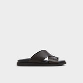Darley Dark Brown Men's Sandals & Slides - Strappy flat sandal