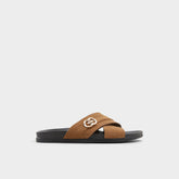 Delmar Open Brown Men's Slides - Slide sandal