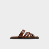 Haniff Cognac Men's Sandals & Slides - Strappy flat sandal