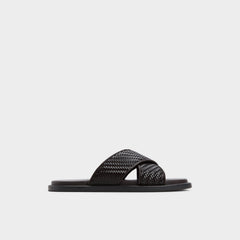 Tarik Dark Brown Men's Sandals & Slides - Slide sandal