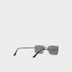 Oleathien Dark Grey Men's Rectangle - Rectangle sunglasses