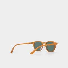 Kasienx Dark Yellow Men's Round - Round sunglasses